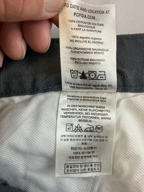 Patagonia Stand Up Shorts Mens 38 Blue Gray Organic Cotton Canvas 6.5 Inseam - Picture 6 of 10